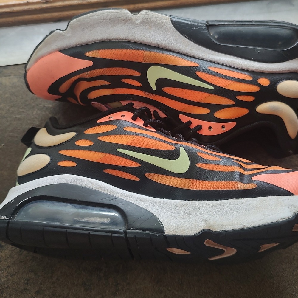 Nike Air Max 200 SE Bubble Pack Orange Black Lime Mens 9 CK6922-600 - Picture 3 of 5
